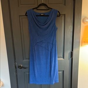 Elegant Blue Sleeveless Dress